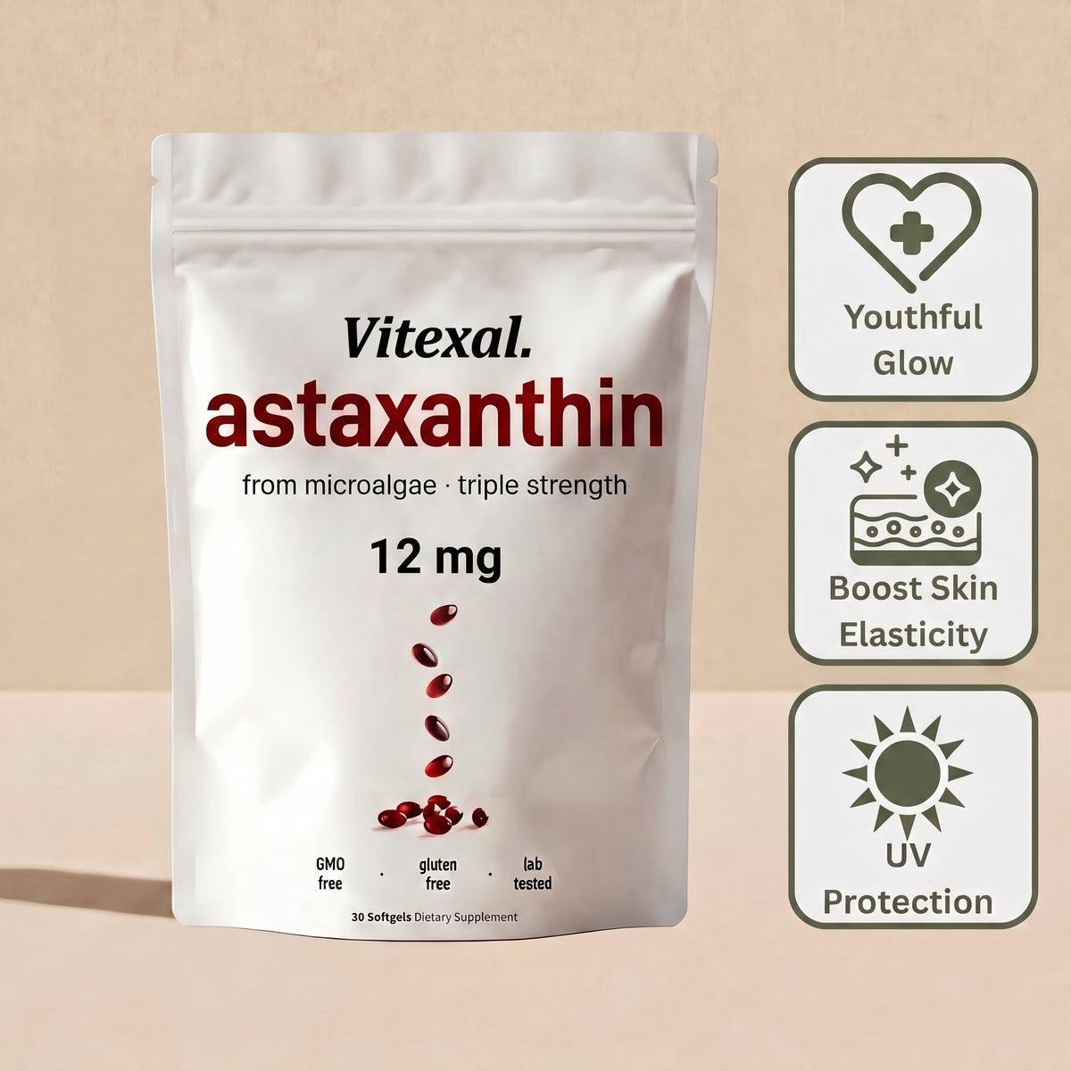 Vitexal Astaxanthin Softgels